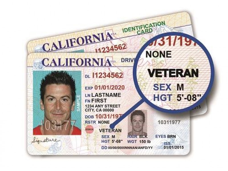 California Launches Veteran Driver License and ID Card - Rosemont, CA Patch