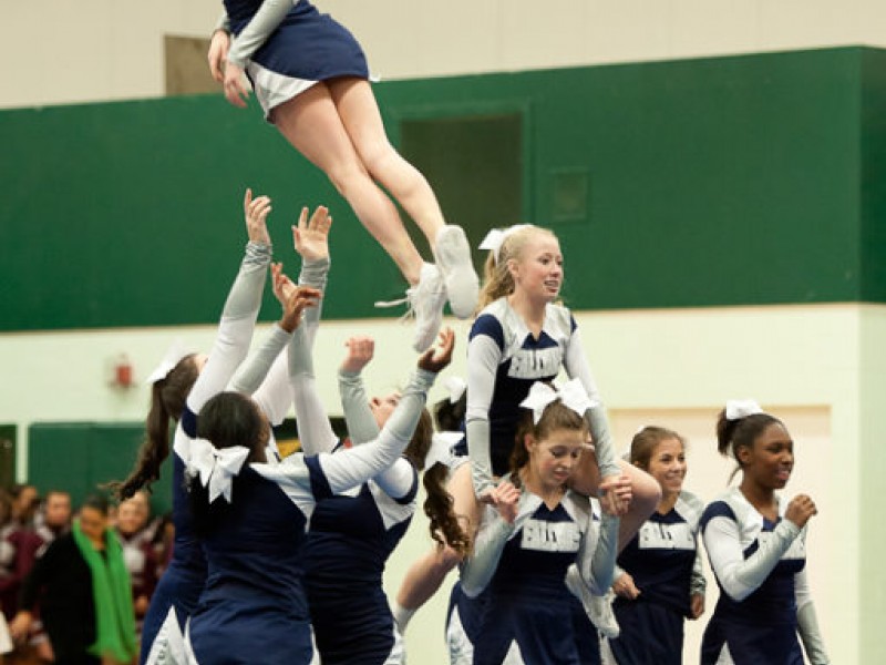 After Strong Start, Farmington Cheerleaders Finish Fourth