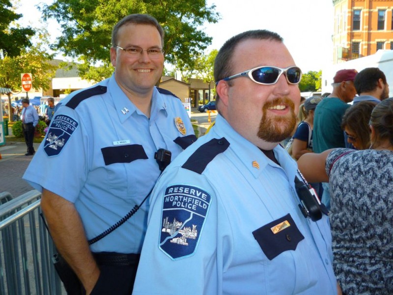 On Duty at DJJD Northfield Police Reserve Officers Patrolling Streets