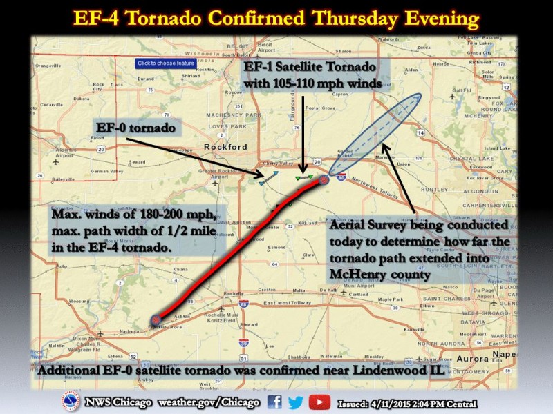 4 Tornadoes Swept Through Northern Illinois National Weather Service