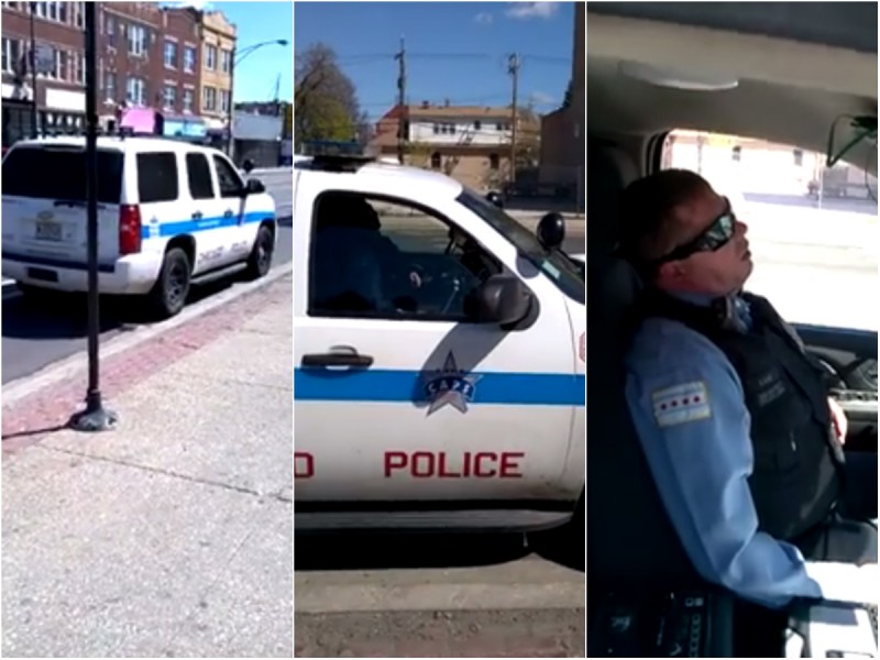 Caught Napping Video Shows Chicago Cop Sleeping In His Police Suv