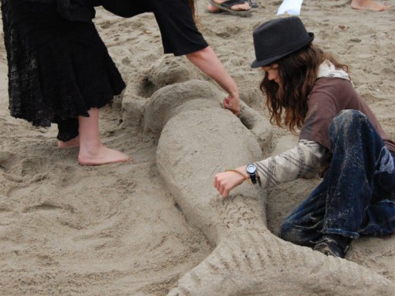 The Best and Biggest Sand Sculpture Contest at Capitola Beach Santa