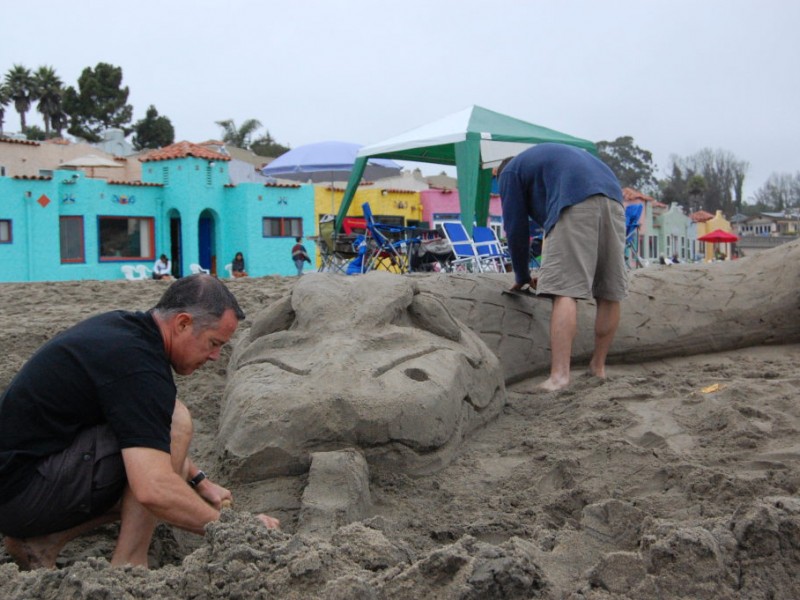 The Best and Biggest Sand Sculpture Contest at Capitola Beach Santa