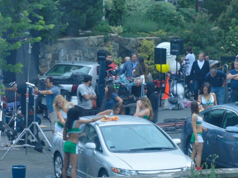 Updated Grown Ups 2 Cheerleader Car Wash Scene in Marblehead
