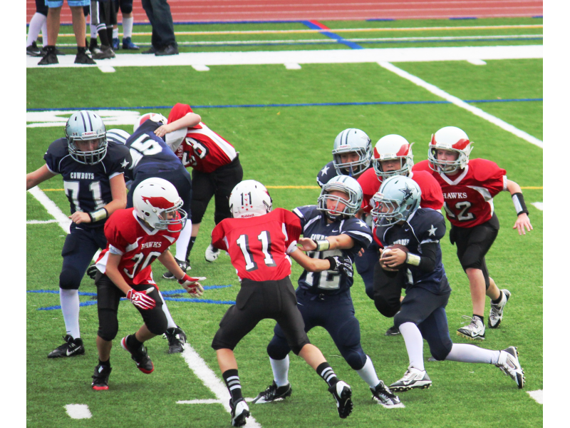 Milford Youth Football 6th Grade Team loses a tough one to the