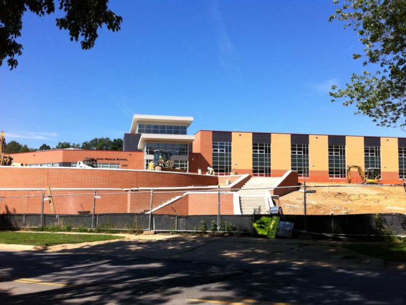 PHOTOS Crews Wrap Up Cabin John Middle School Construction Potomac