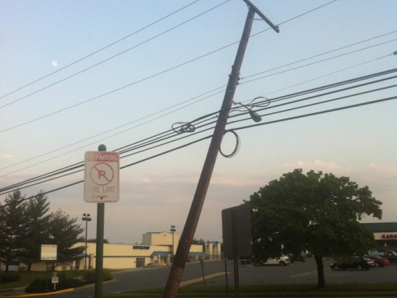 UPDATE Leaning Utility Pole Repaired, Cable Failure Cause of Early
