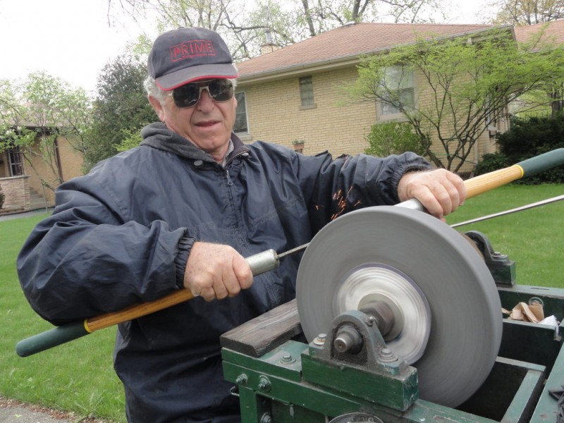 Tony Delciello, 'Knife Sharpener Guy,' Back in Town Western Springs