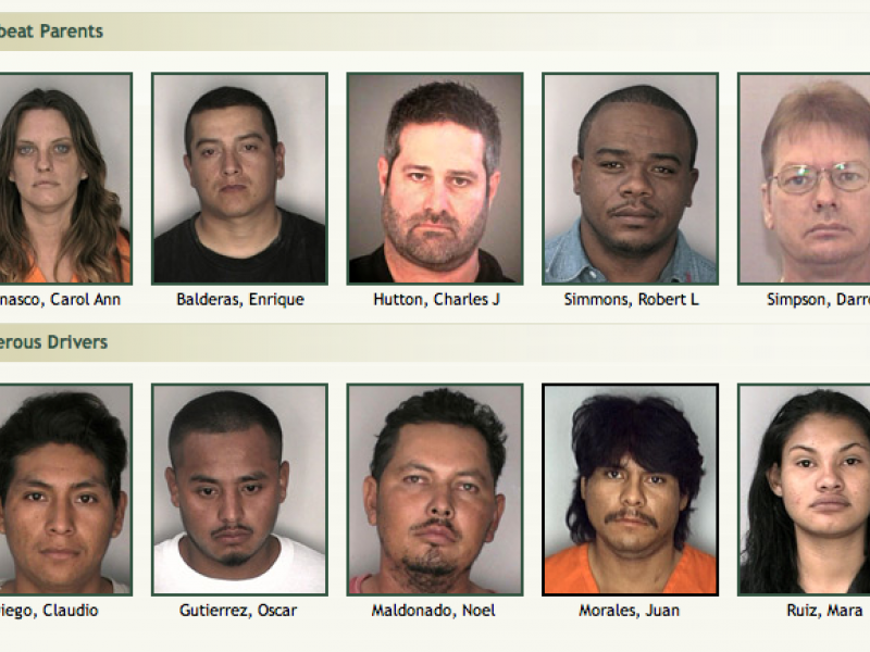 Most Wanted Fugitives, 'Deadbeat Parents' And 'Dangerous Drivers