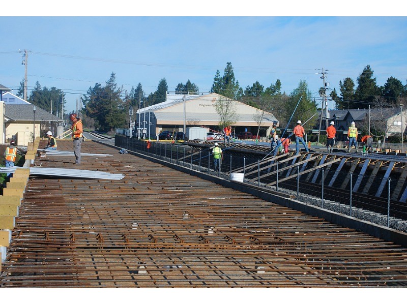 Photos Work Continues On Cotati SMART Rail Depot Rohnert Park, CA Patch