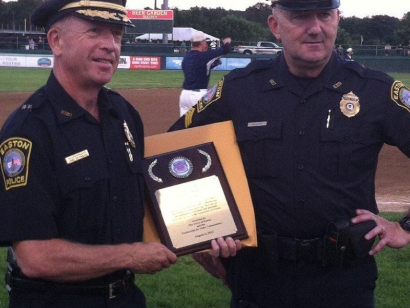 Easton Police Sergeant McAvoy Honored for Community Service Easton