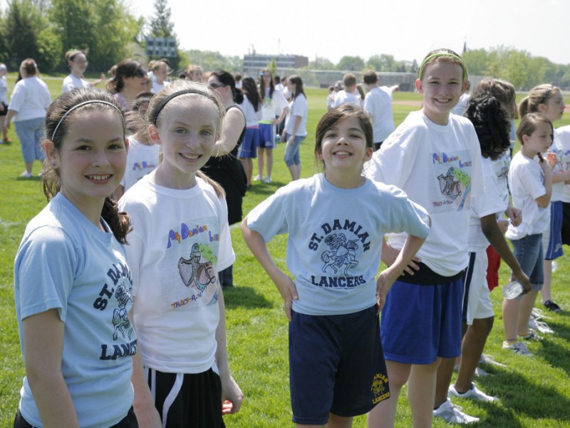 St. Damian Shows School Spirit at TrackaThon Oak Forest, IL Patch