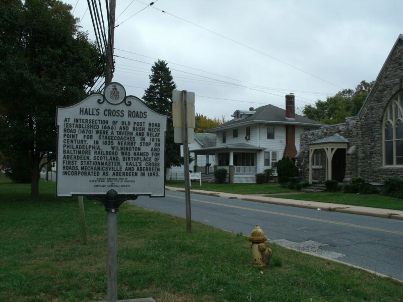 SIGN Hall's Cross Roads Aberdeen, MD Patch