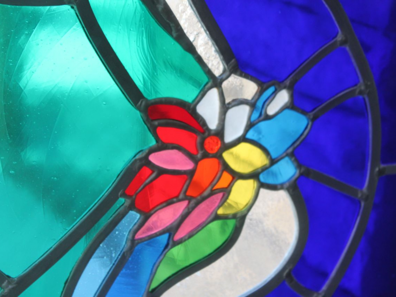 Hand-Blown Stained Glass Window by James Hubbell Dedicated at Ramona ...