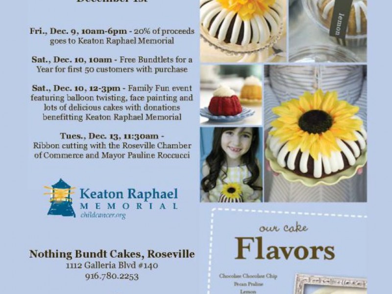 Nothing Bundt Cakes Set to Open Dec. 1 Roseville, CA Patch