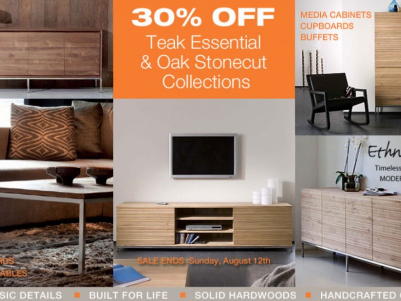 Ethnicraft Furniture SALE 30 OFF South End, MA Patch