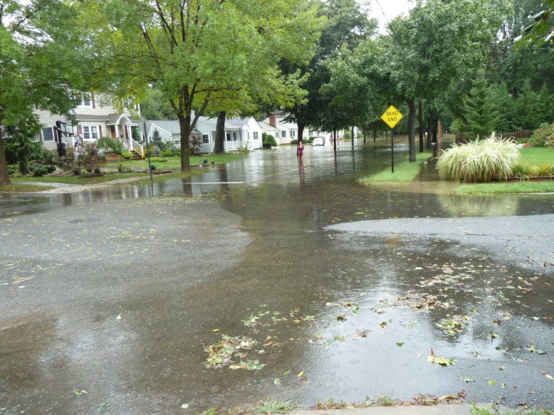A River Ran Through It Flooding Cut Village in Half on Sunday