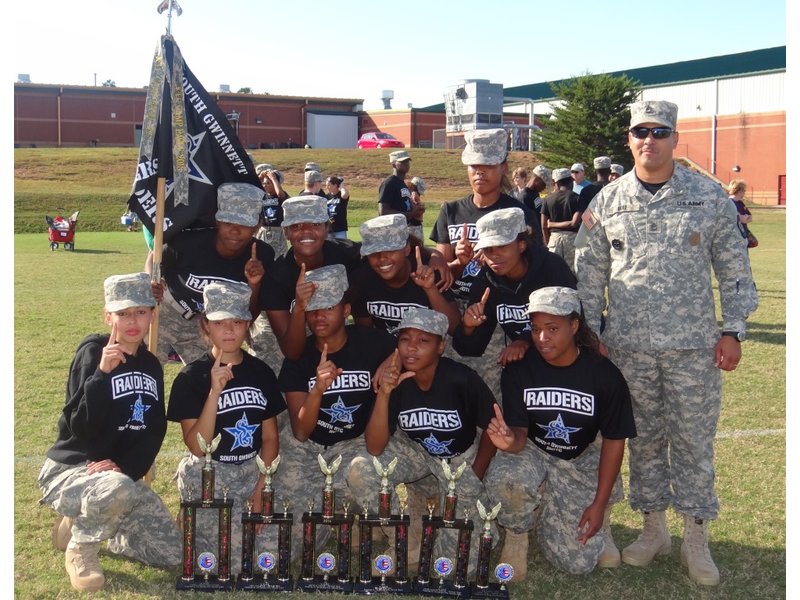 south-gwinnett-jrotc-female-raider-team-regional-champions