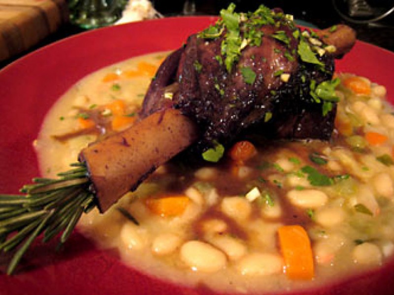 Easter Recipes Braised Lamb Shanks with White Beans Falls Church, VA