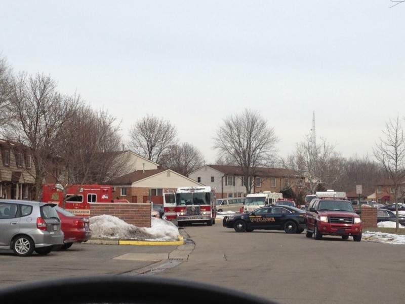 Firefighters Investigating Northville Township Townhouse Fire