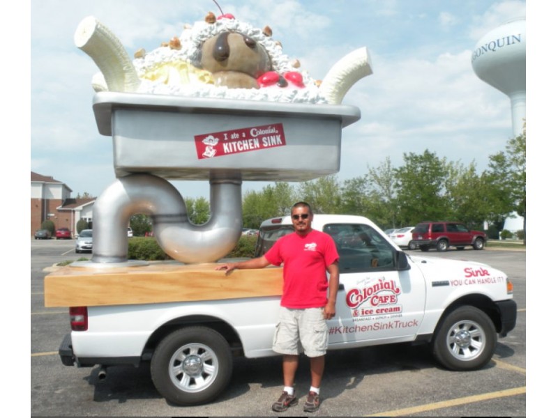 Colonial Ice Cream S Larger Than Lifesize Kitchen Sink Crystal Lake   94944c5b2630ba1e96b0fd7006ebd3f9 