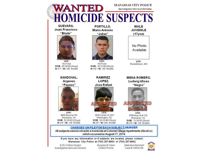 Police: Four Wanted In Manassas Stabbing Death | Manassas, VA Patch