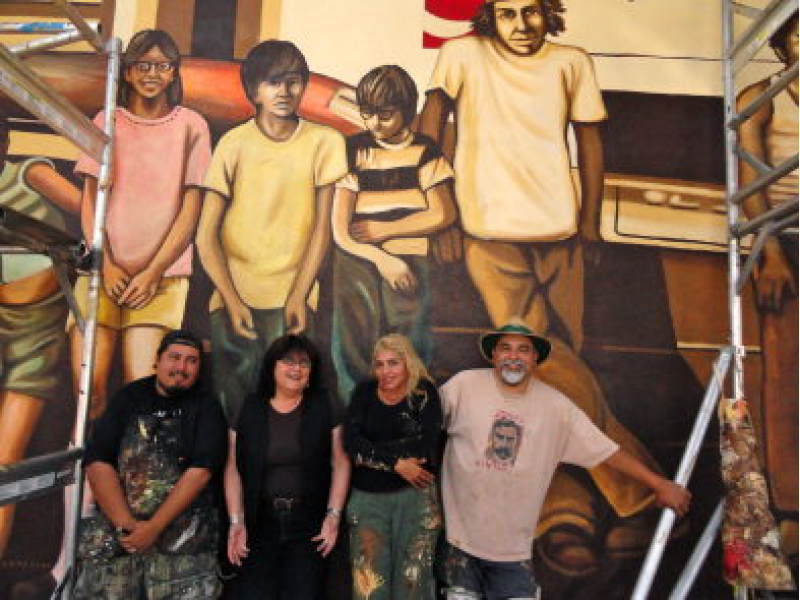 'History of Highland Park' Mural Restored After Tagging Highland Park