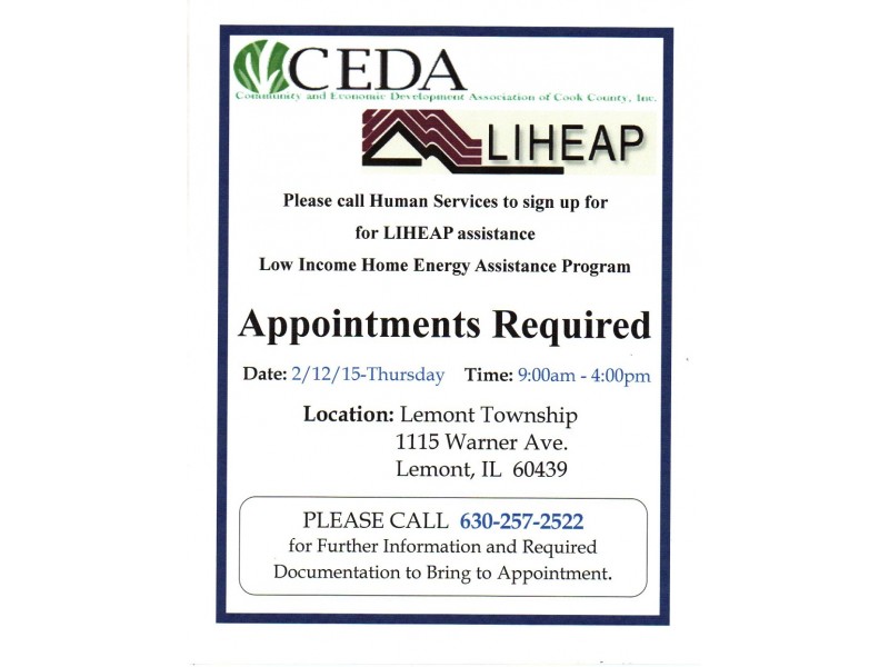 Liheap Low Income Home Energy Assistance Program Lemont Il Patch 1627