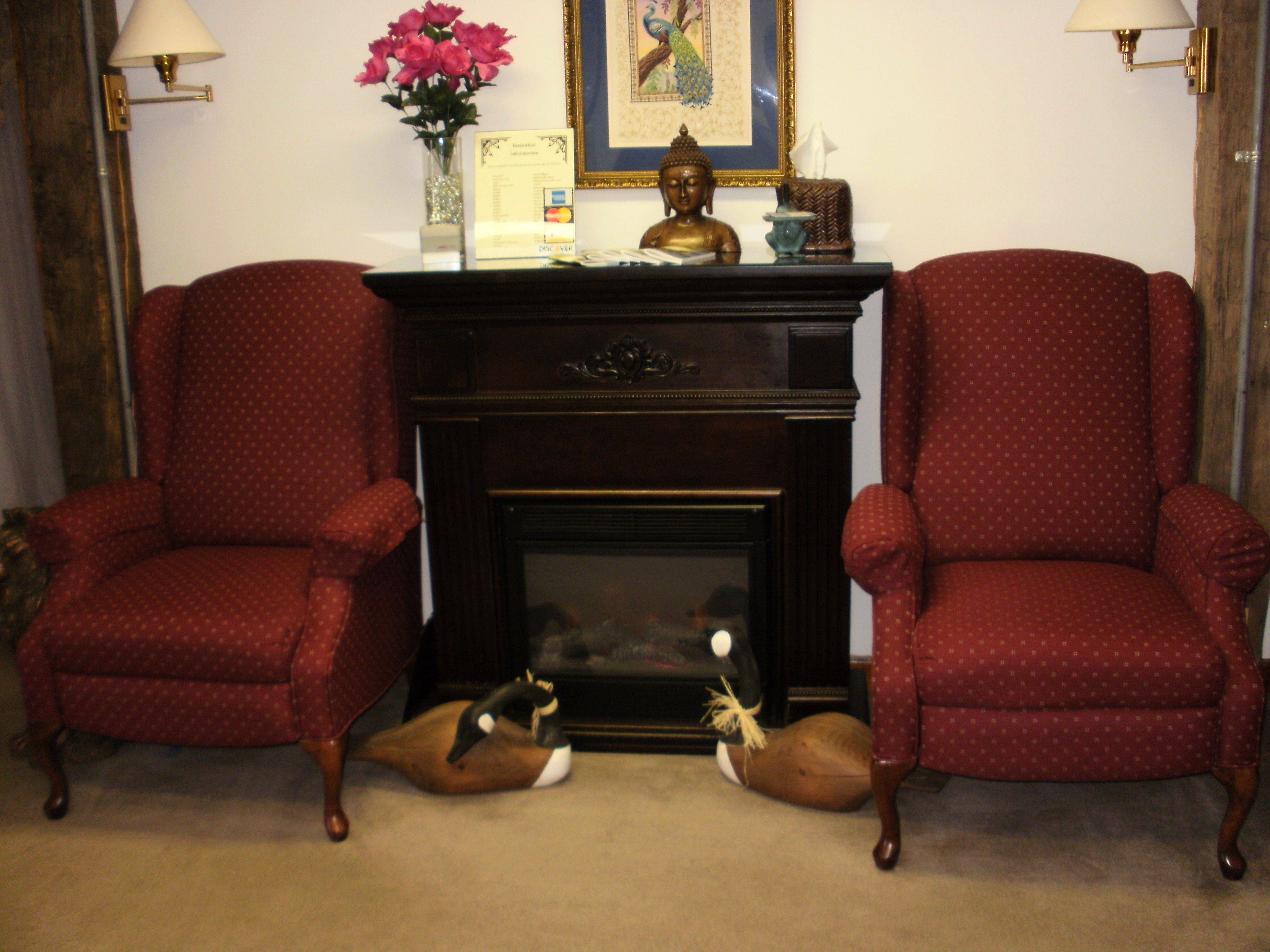 For Sale 3 Queen Ann Style Chairs Antique Hutch The Haddams