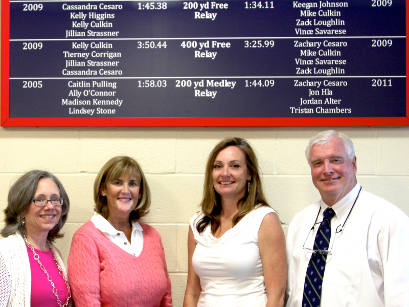 Avon High School Swim Team Unveils Records Board Avon, CT Patch