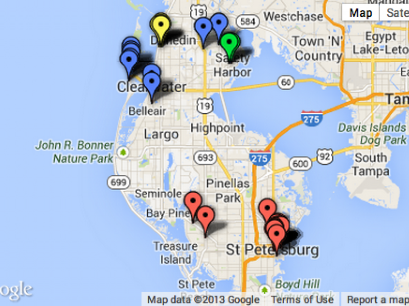 Doggy Dining Map: Pet Friendly Restaurants in St. Pete ...