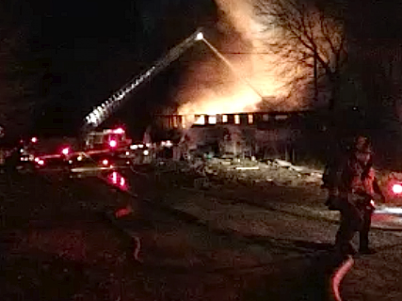 Destroyed Tannery Building Still Smolders After Massive Fire Dacula