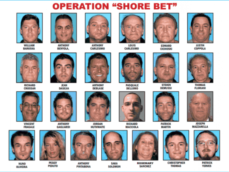 $1 Million-A-Week Gambling Ring Busted in Monmouth; Wall Man Faces ...