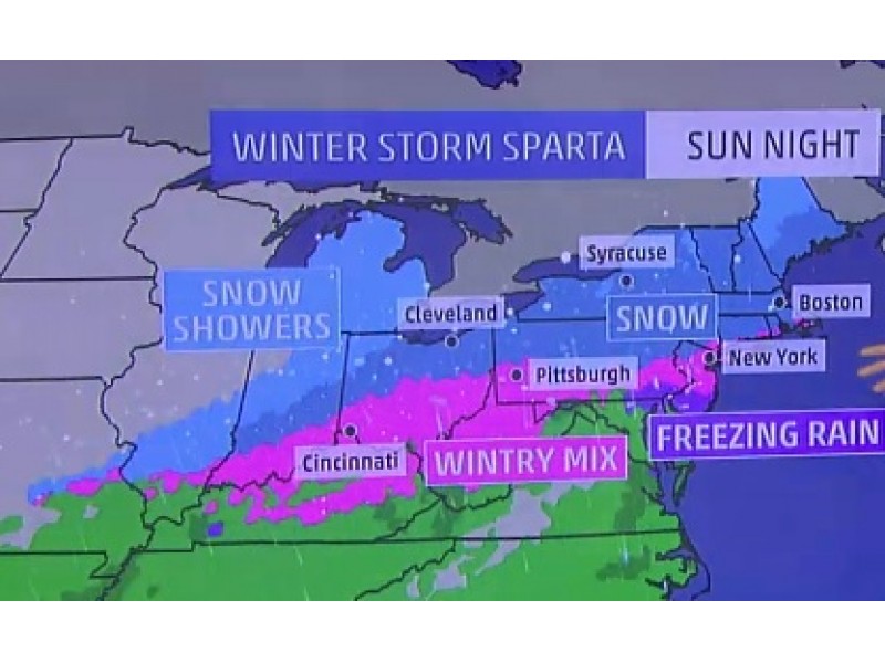 WEATHER ALERT Winter Storm Sparta Hits New Jersey Sunday, Monday