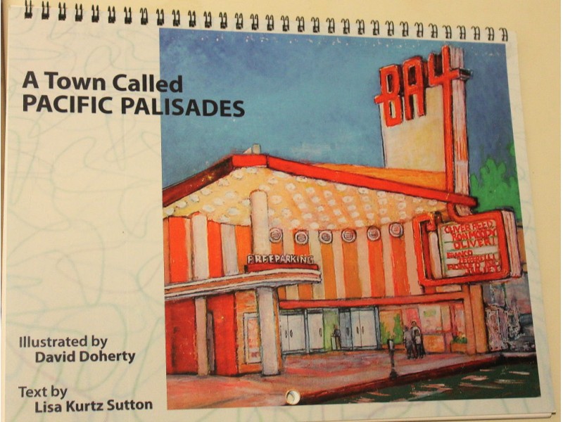 Vintage Palisades Village Displayed in Colorful Calendar Pacific