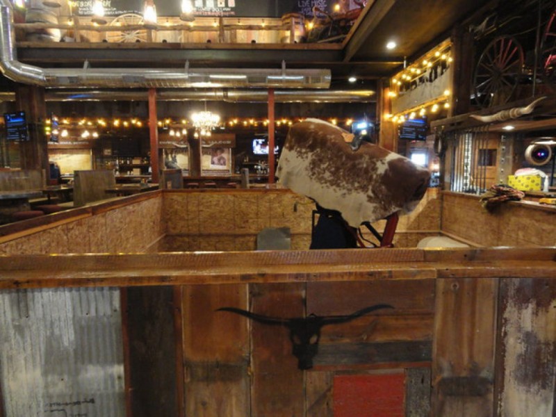 Urban Cowboy Mechanical Bull at Woodbury Cowboy Jack's from John