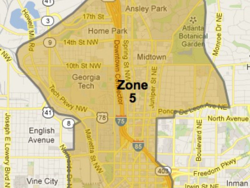 APD Zone Map
