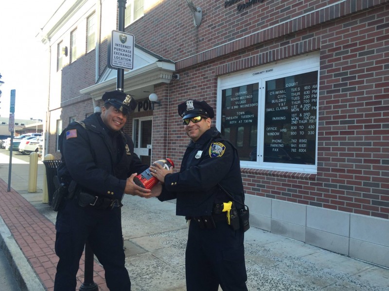 Trading Online? Exchange in Front of Police Headquarters Scarsdale