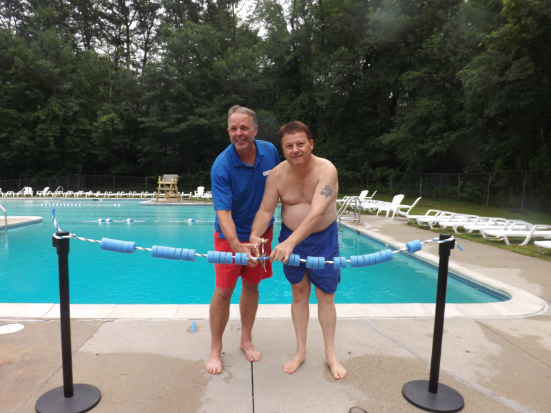 MetroWest YMCA CEO Cannonballs Into Pool to Open New Clearbrook Swim