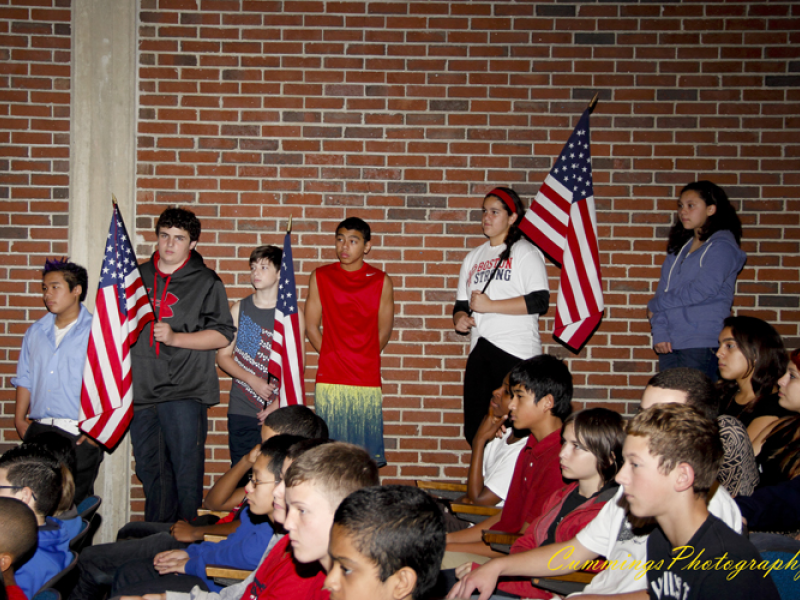 SLIDESHOW Walsh Middle School Honors, Learns About Veterans