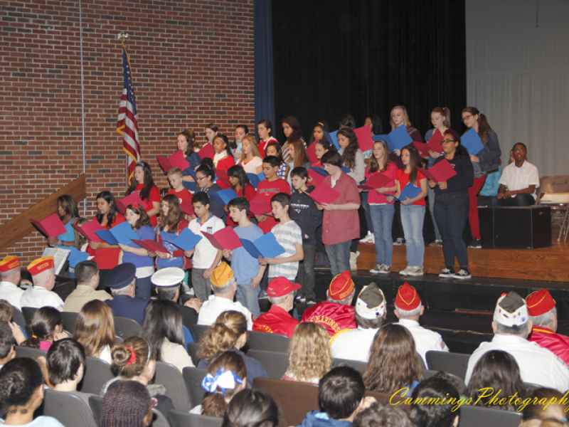SLIDESHOW Walsh Middle School Honors, Learns About Veterans