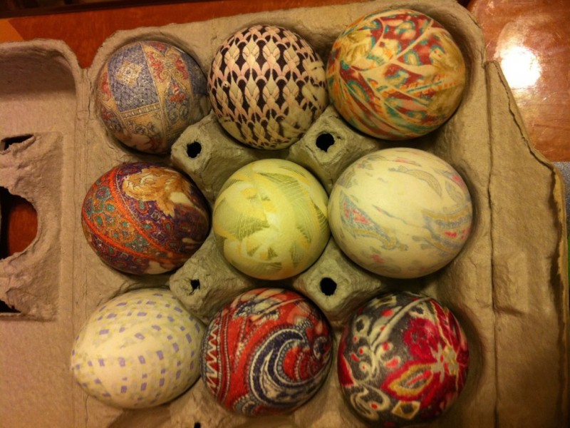 How to 'Tie Dye' Easter Eggs Using Silk Ties Woodbury, CT Patch