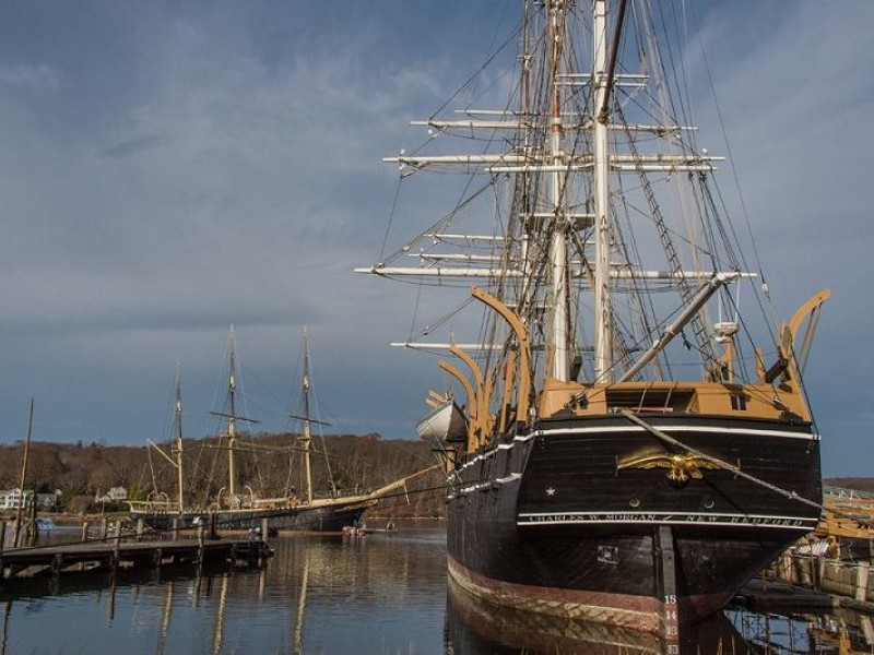 Joseph Conrad Ship Moved While Dock Undergoing Rebuilding Stonington