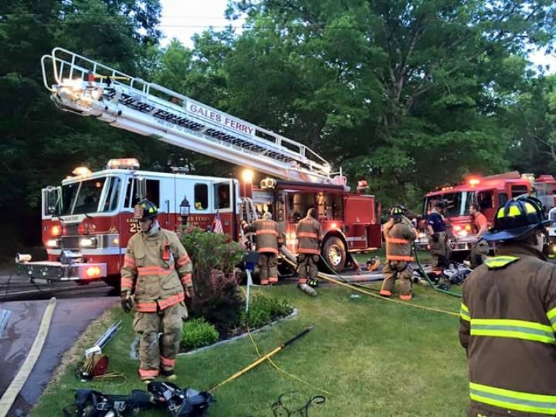 North Stonington Firefighters Assist in Battling Gales Ferry Fire