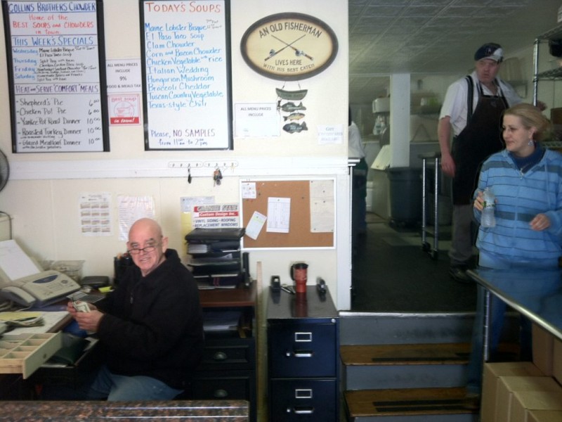 Soup's Always On at Collins Brothers Chowder Co. [VIDEO ...