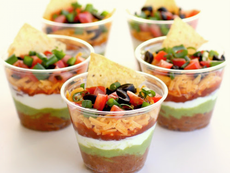 Make These Individual Seven Layer Dips At Your Cinco De Mayo Party