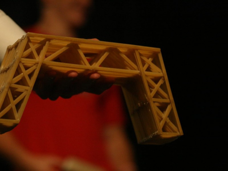 Student Pasta Bridges Hold Hundreds of Pounds [Photo Gallery] Fair