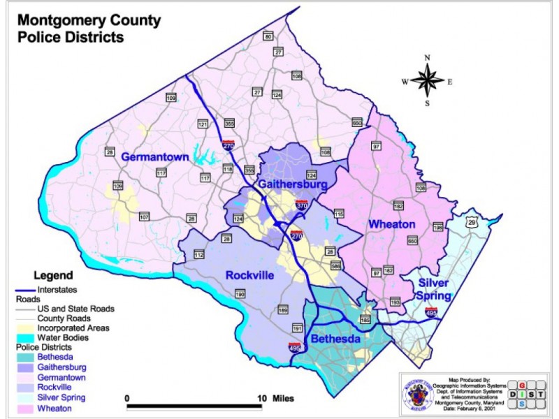 County Police Look To Redraw Coverage Areas | North Potomac, MD Patch