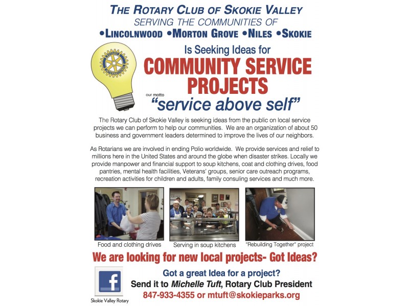 Rotary Club Seeks Ideas for Service Projects | Skokie, IL Patch