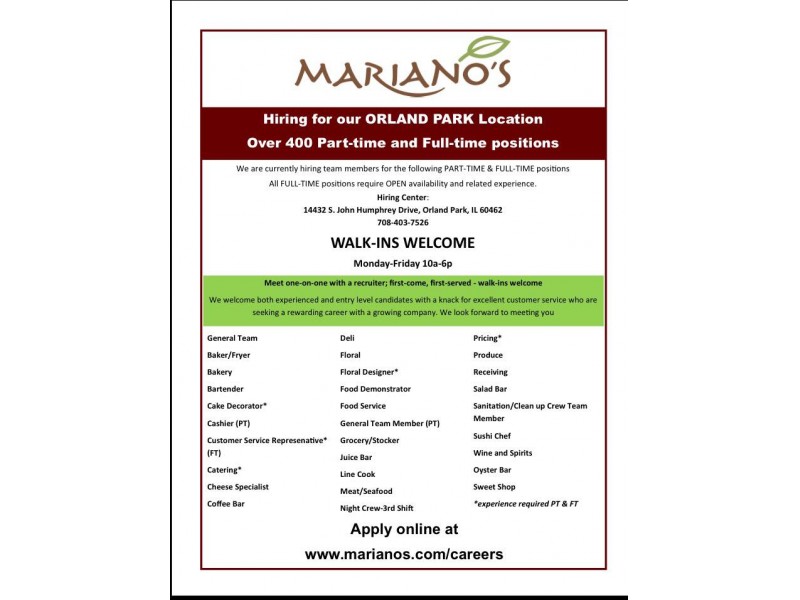 Part time summer jobs in orland park il